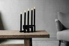 LEEF CANDLE HOLDER COEN BLACK ()